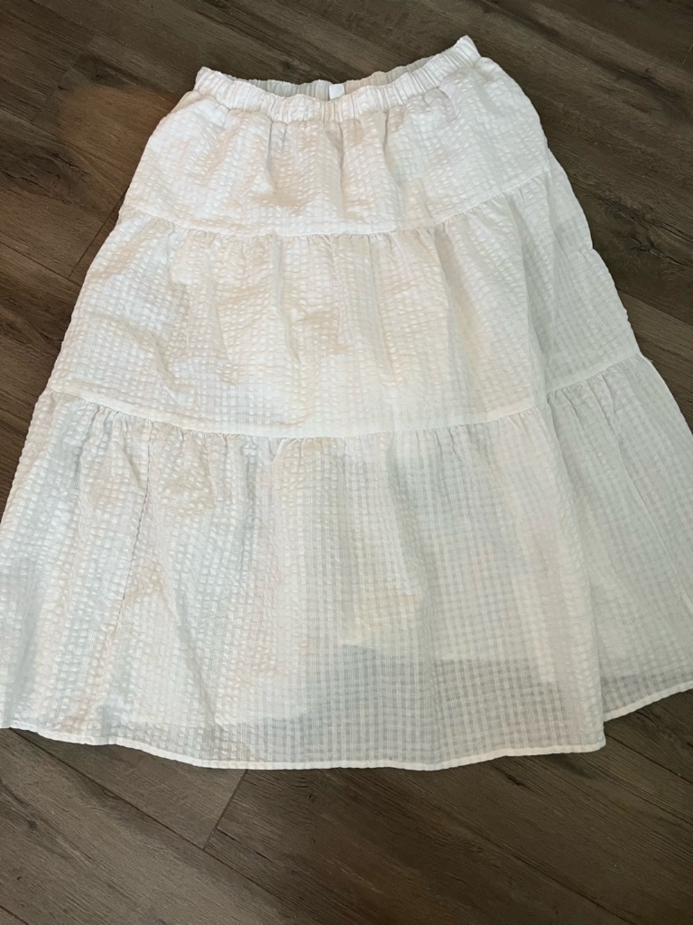 Old Navy White Lined A-Line Skirt
